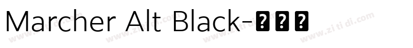 Marcher Alt Black字体转换